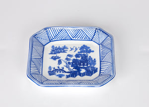 Blue & White Willow Pattern Sandalwood Soap with matching China Plate